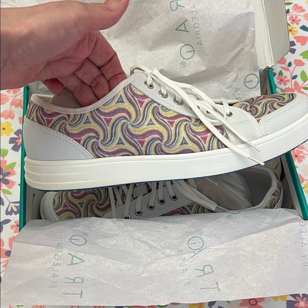 Alegria TRAQ Turquoise Sneakers